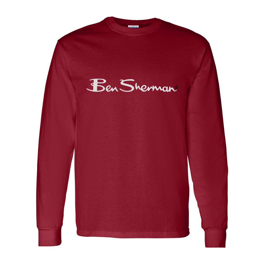 Men's Ben Sherman Gildan Heavy Cotton Long Sleeve T-Shirt