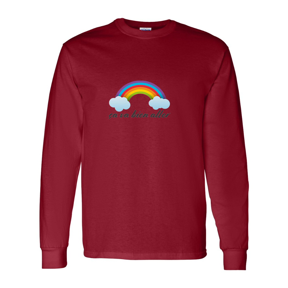 Men's Ça va bien aller Gildan Heavy Cotton Long Sleeve T-Shirt