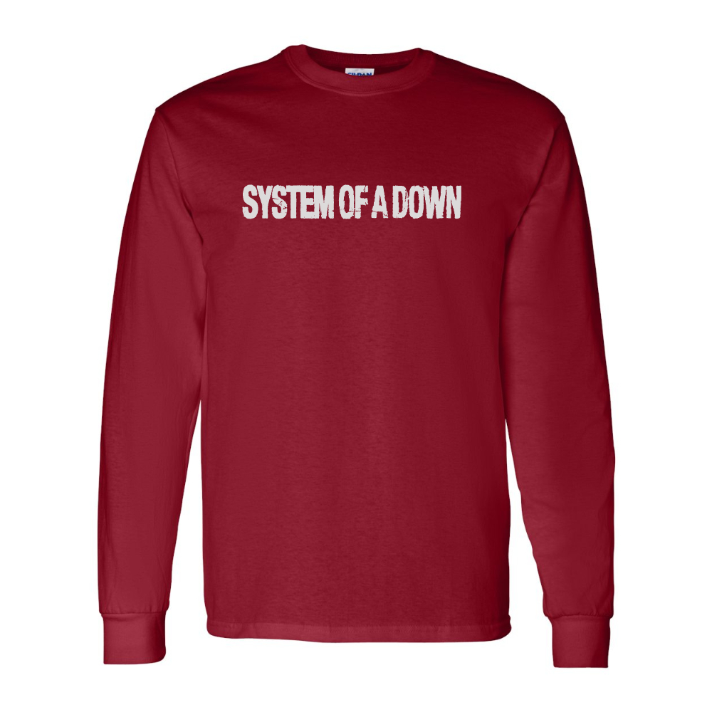 Men's System Of A Down Gildan Heavy Cotton Long Sleeve T-Shirt
