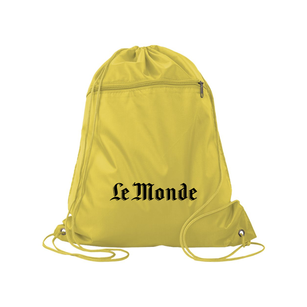 Le Monde Q-Tees  Polyester Cinchpack