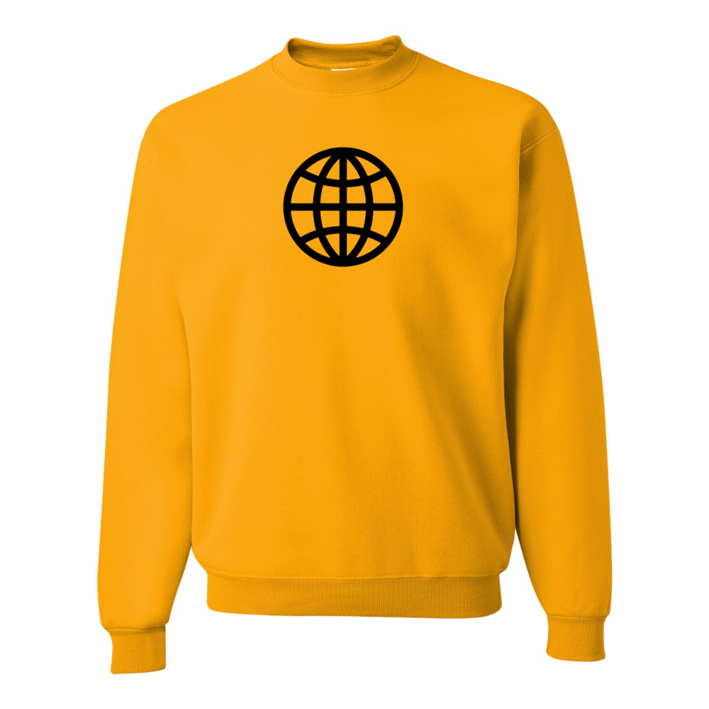 Men's  Internet Globe JERZEES NuBlend Crewneck Sweatshirt