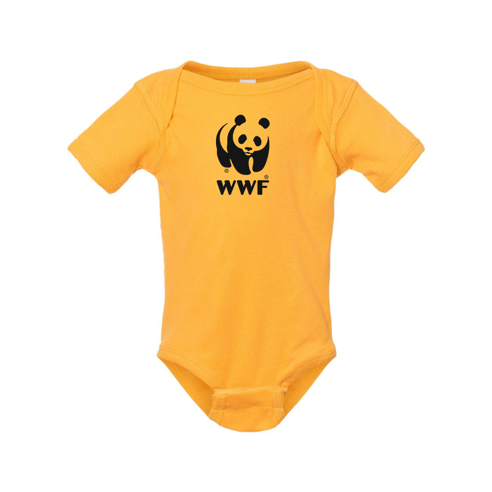 WWF  Rabbit Skins Infant Baby Rib Bodysuit