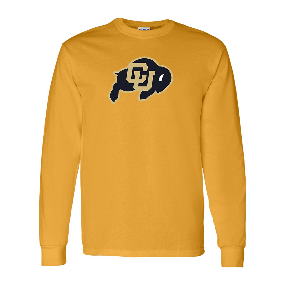 Men's Colorado Buffaloes  Gildan Heavy Cotton Long Sleeve T-Shirt