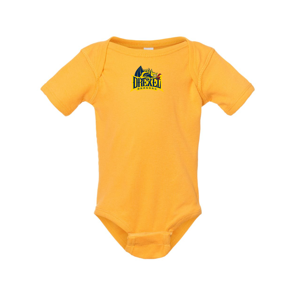 Drexel Dragons  Rabbit Skins Infant Baby Rib Bodysuit