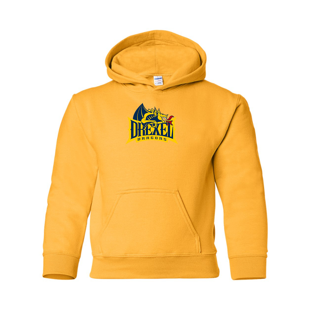 Youth  Drexel Dragons  Gildan Heavy Blend  Hooded Sweatshirt