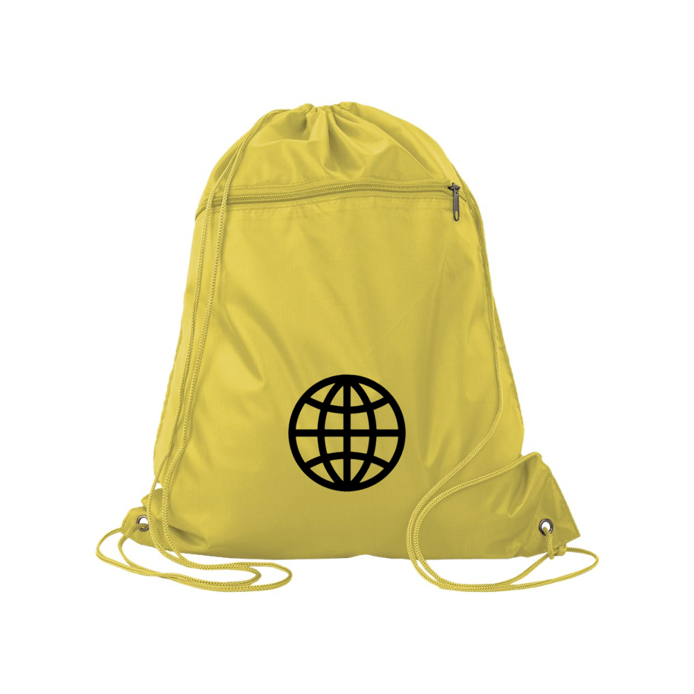 Internet Globe  Q-Tees - Polyester Cinchpack
