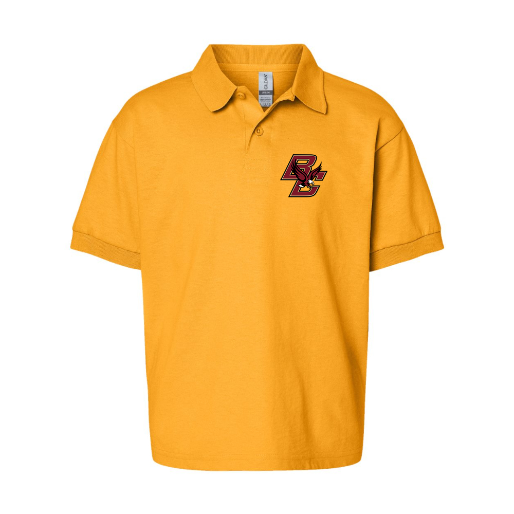 Youth Boston College Eagles Gildan Dry Blend Jersey Polo