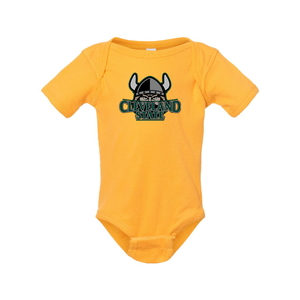 Cleveland State Vikings  Rabbit Skins Infant Baby Rib Bodysuit
