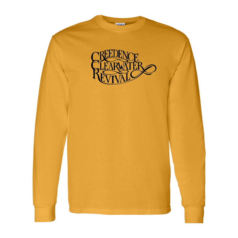 Men's Creedence Clearwater Revival Gildan Heavy Cotton Long Sleeve T-Shirt