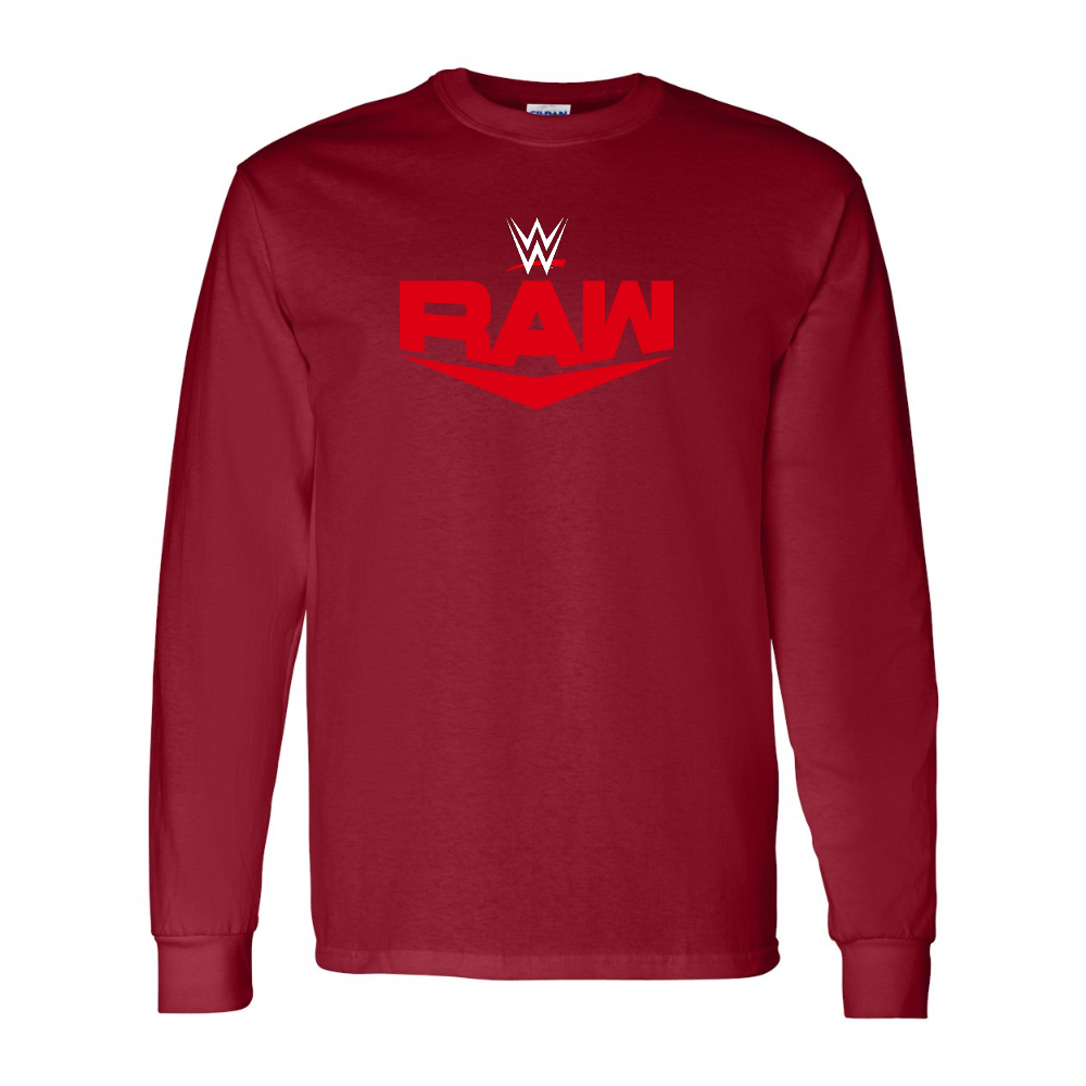 Men's  WWE Raw  Gildan Heavy Cotton Long Sleeve T-Shirt