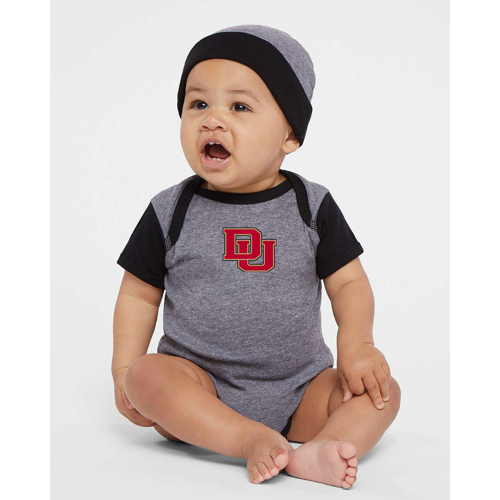 Denver Pioneers  Rabbit Skins Infant Baby Rib Bodysuit