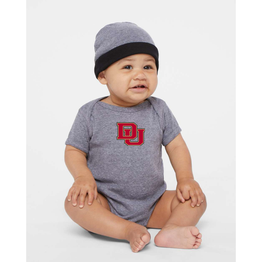 Denver Pioneers  Rabbit Skins Infant Baby Rib Bodysuit