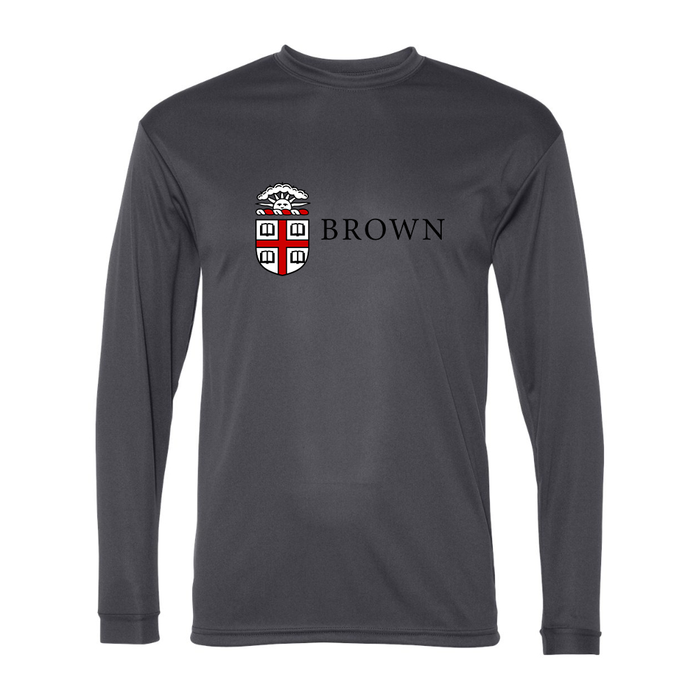 Men's Brown University  Performance Long Sleeve T-Shirt