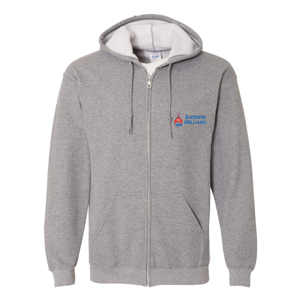 Men's Sherwin Williams Gildan  Heavy Blend Full Zip Hooded Sweatshirt