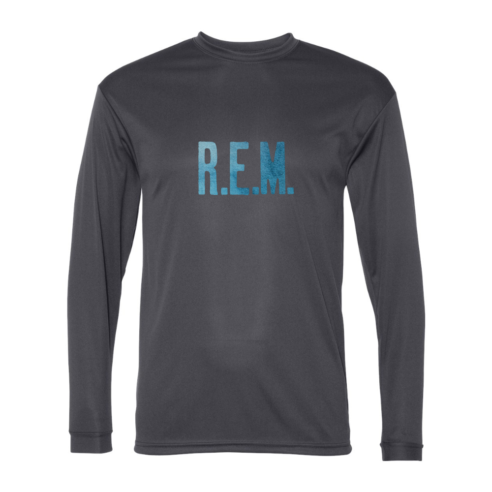 Men's R.E.M. Blue Performance Long Sleeve T-Shirt