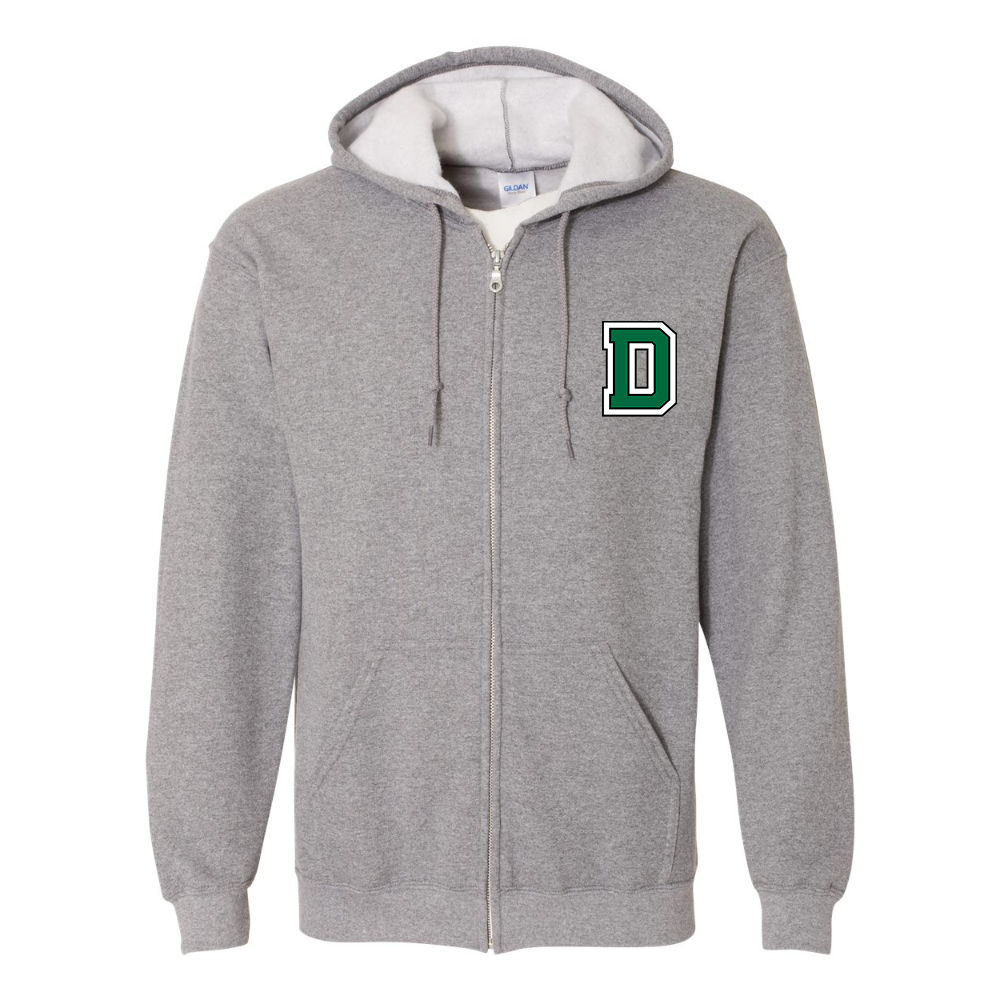 Men's Dartmouth Big Green  Gildan  Heavy Blend Full Zip Hooded Sweatshirt