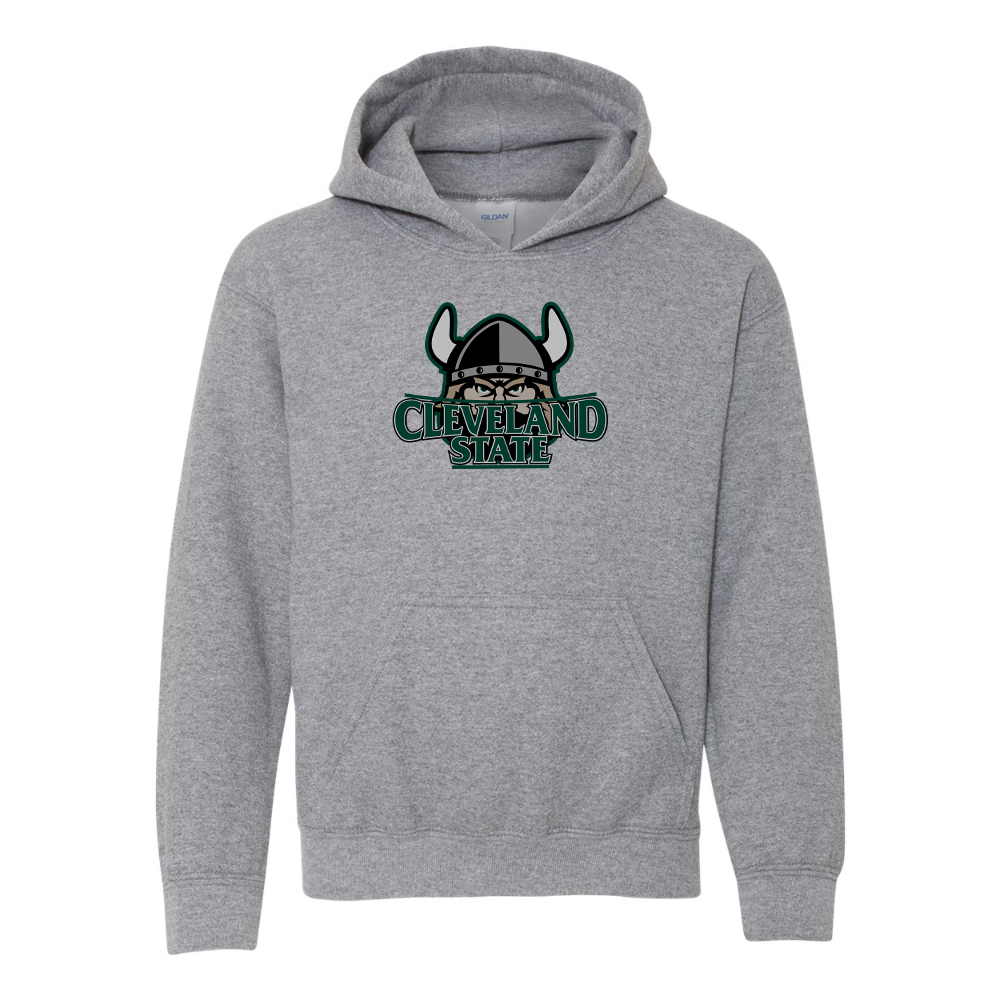 Youth  Cleveland State Vikings Gildan Heavy Blend  Hooded Sweatshirt