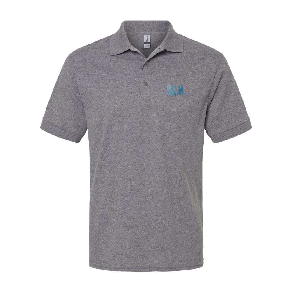 Men's  R.E.M. Blue Dry Blend Jersey Polo