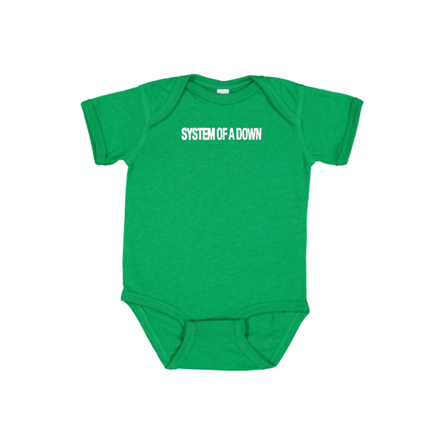 System Of A Down Logo Baby Onesie Romper
