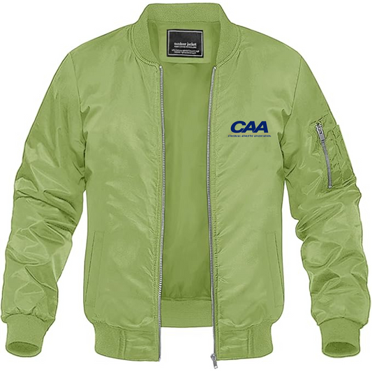 Men's Colonial Athletic Association Lightweight Bomber Jacket Windbreaker Softshell Varsity Jacket Coat