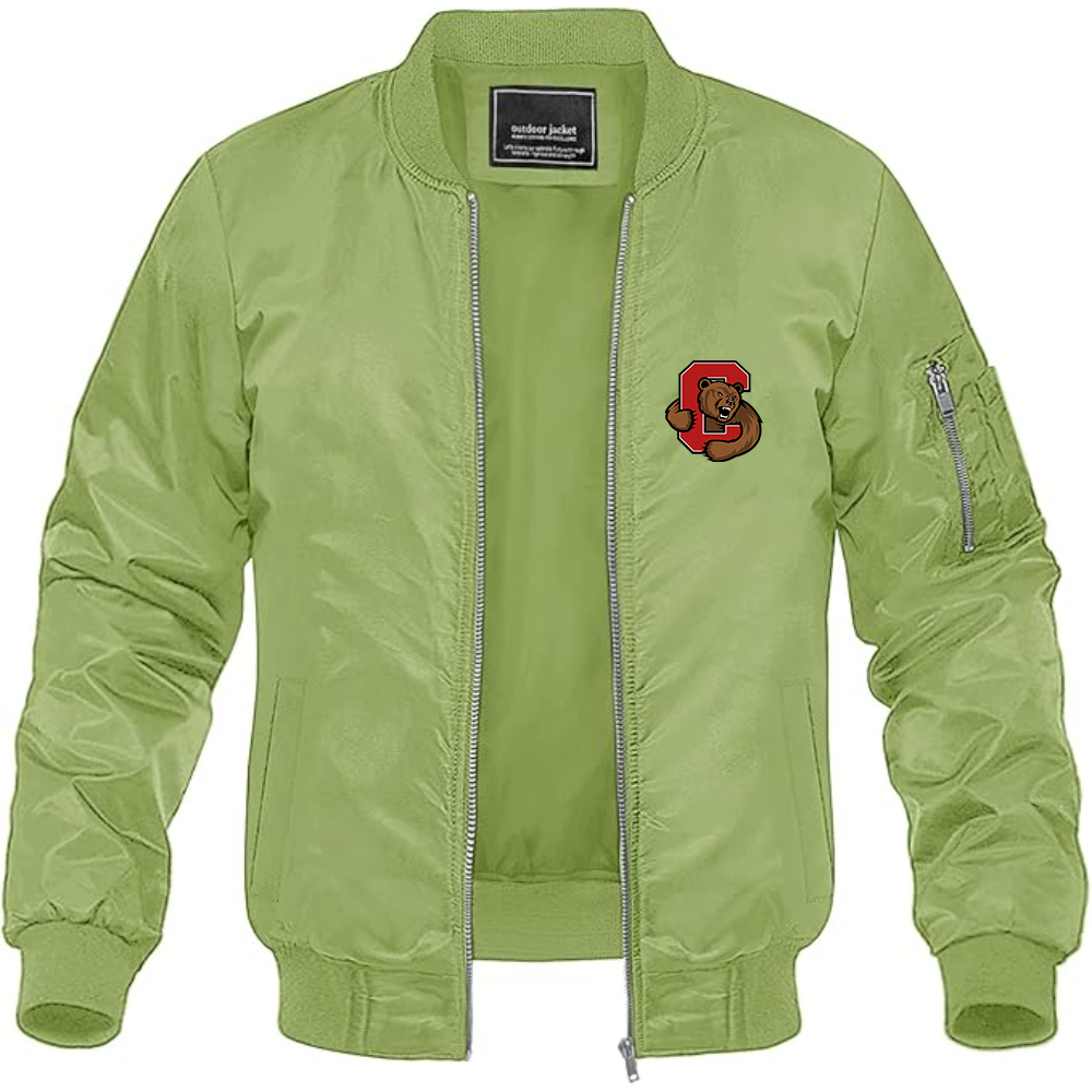 Men's Cornell Big Red Lightweight Bomber Jacket Windbreaker Softshell Varsity Jacket Coat