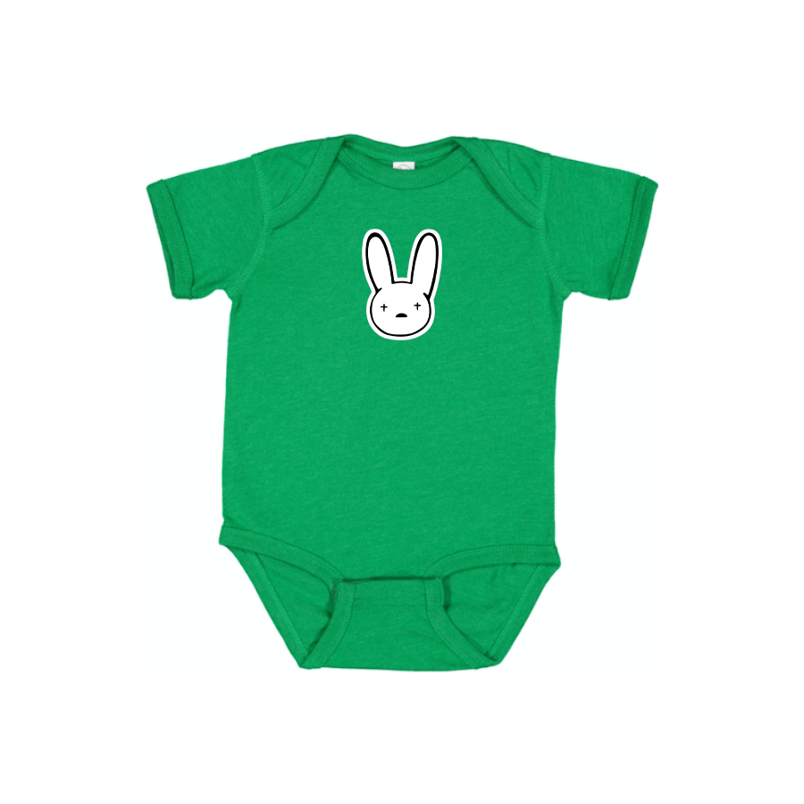 Bad Bunny Logo Baby Onesie Romper