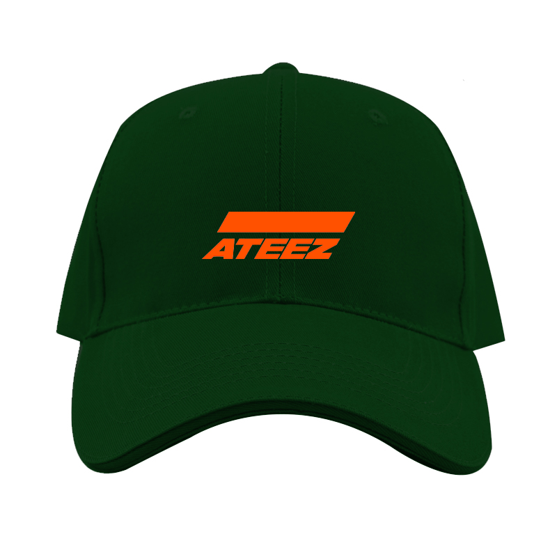 Ateez Logo  Dad Baseball Cap Hat