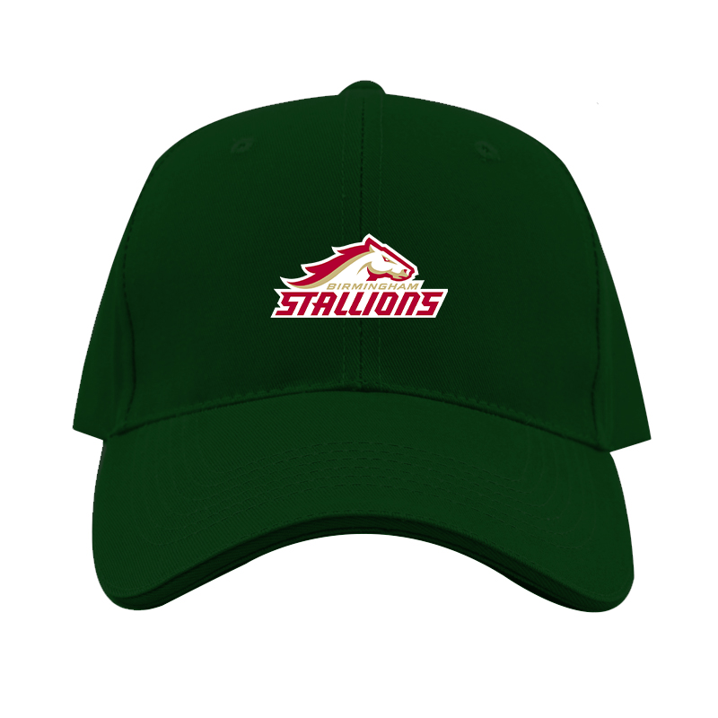 Birmingham Stallions Logo  Dad Baseball Cap Hat