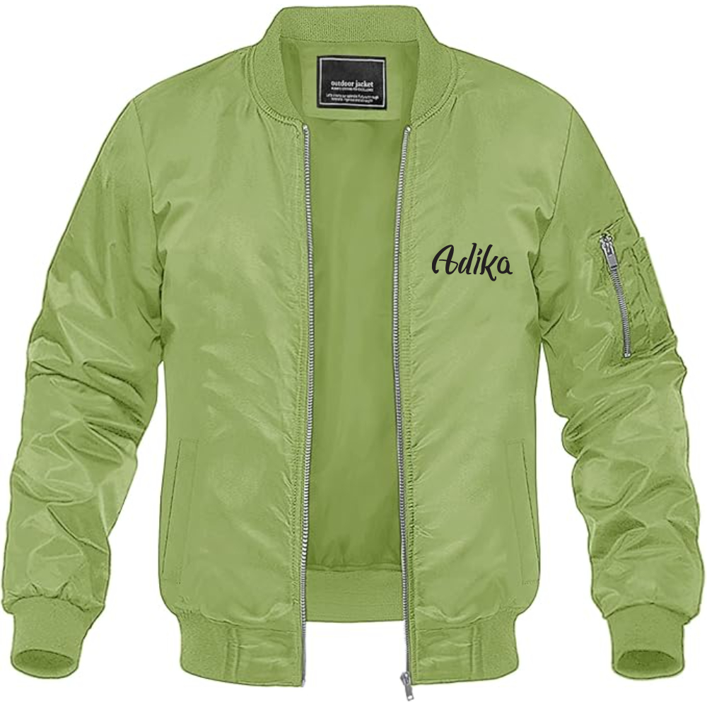 Men's Adika Lightweight Bomber Jacket Windbreaker Softshell Varsity Jacket Coat