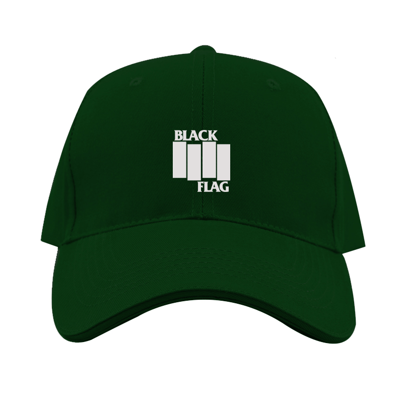 Black Flag Logo  Dad Baseball Cap Hat