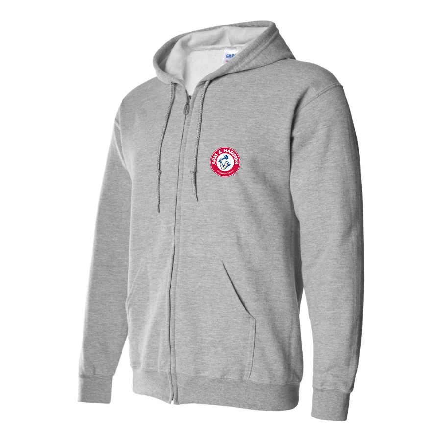 Men's Arm Hammer Logo Zipper Hoodie