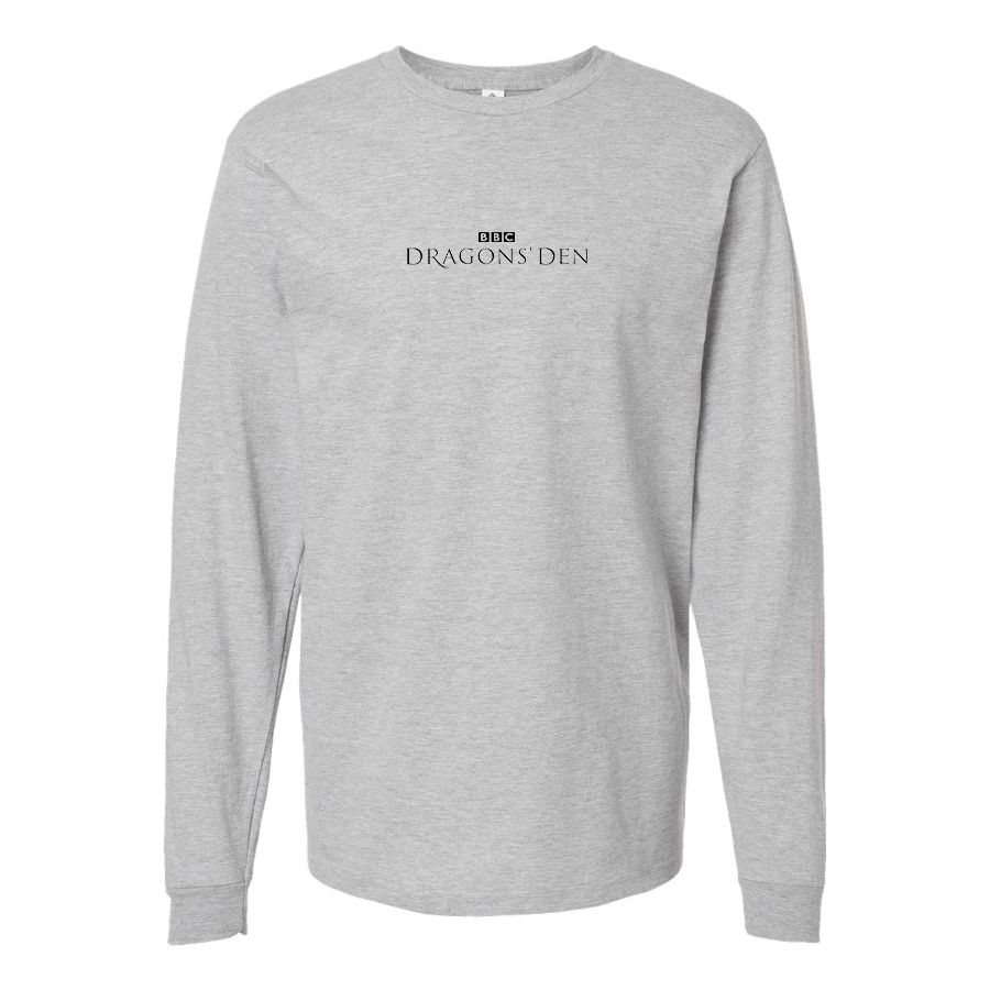 Men's Dragon's Den Logo Cotton Long Sleeve T-Shirt