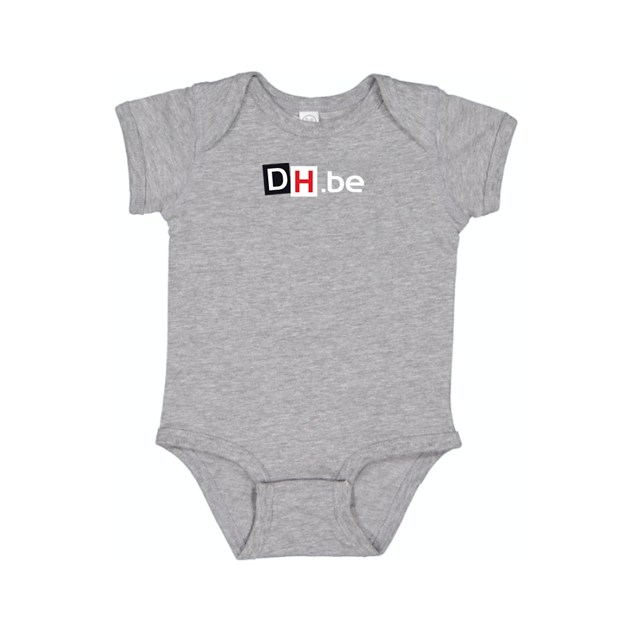 DH Derniere Heurev  Logo  Baby Onesie Romper