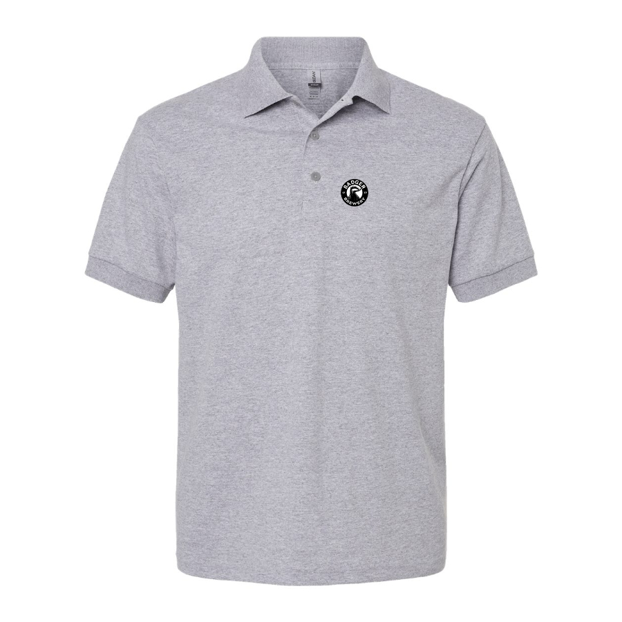 Men's Badger Brewery Logo Dry Blend Polo