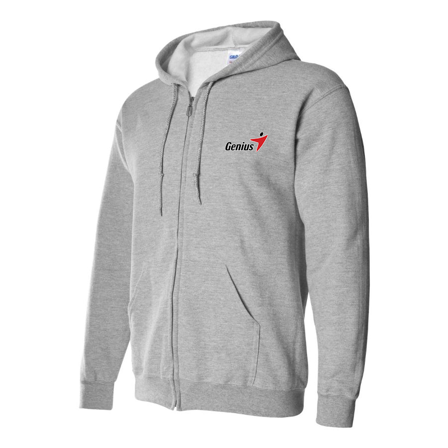 Men's Genius Logo Zipper Hoodie