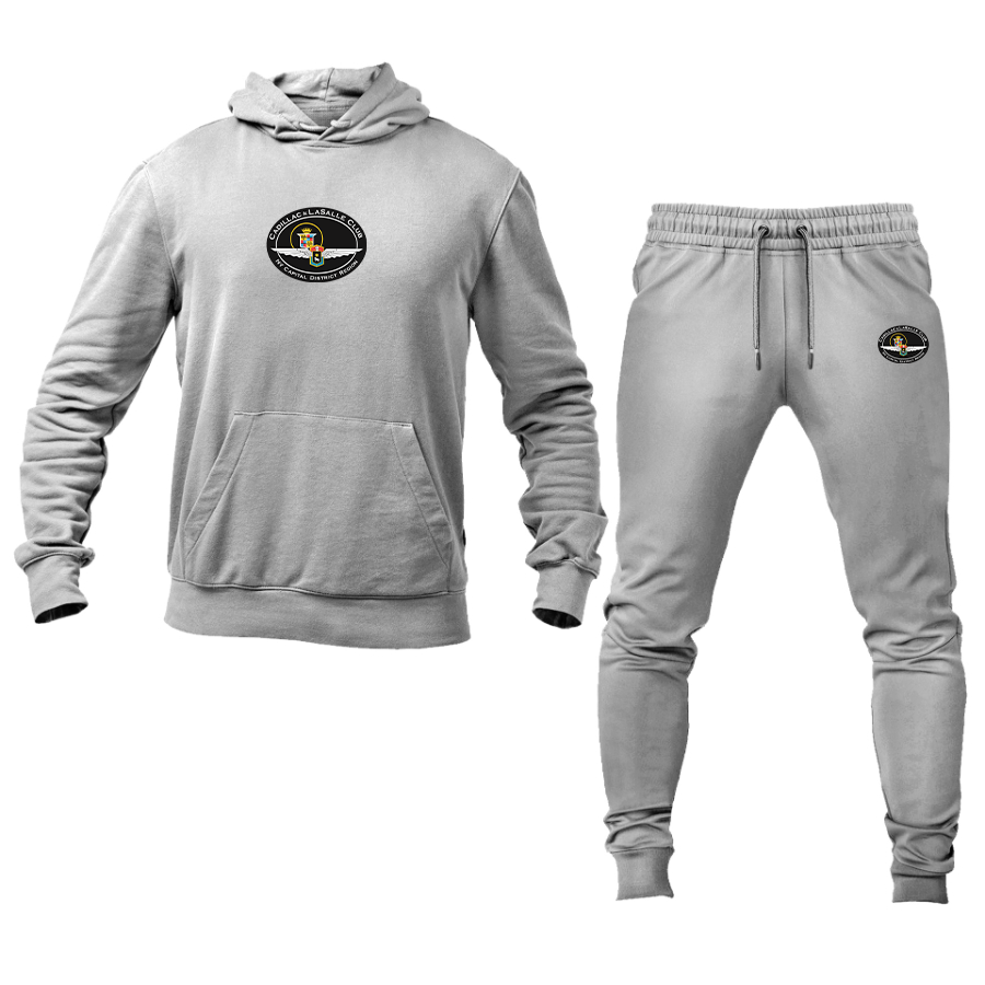 Men's Cadillac and Lasalle Club Logo Hoodie Joggers Set