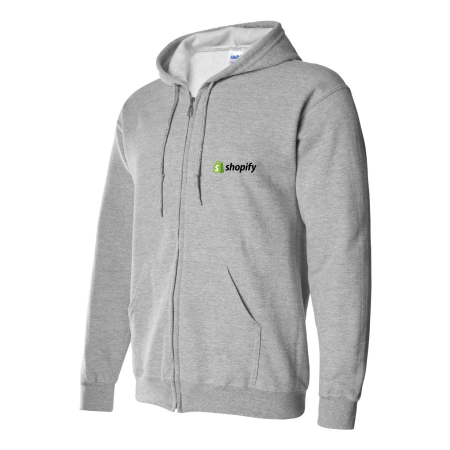 Men's Shopify Logo Zipper Hoodie