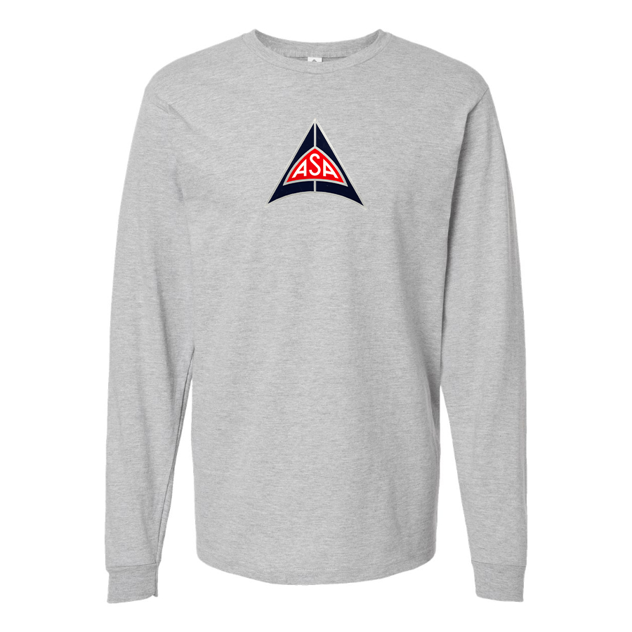 Men's ASA Logo Cotton Long Sleeve T-Shirt