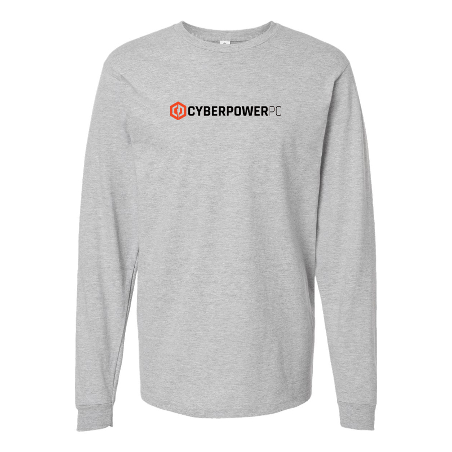 Men's CyberPowerPC Logo Cotton Long Sleeve T-Shirt