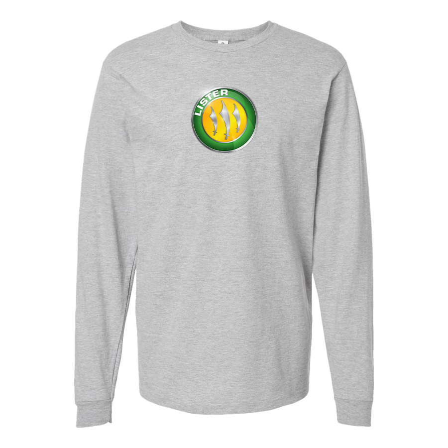 Men's Lister Motor Company Logo Cotton Long Sleeve T-Shirt
