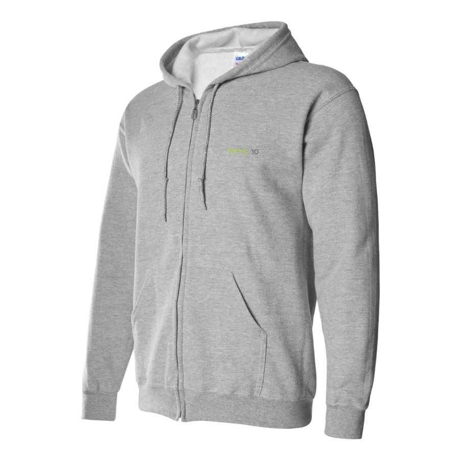 Men's HTC 10 Logo Zipper Hoodie