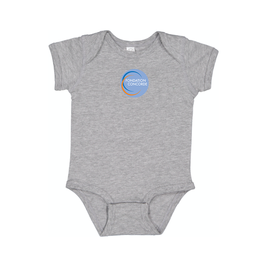 Fondation Concorde   Logo Baby Onesie Romper