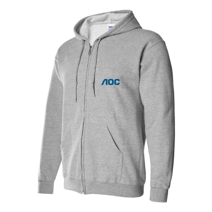Men's AOC Logo Zipper Hoodie