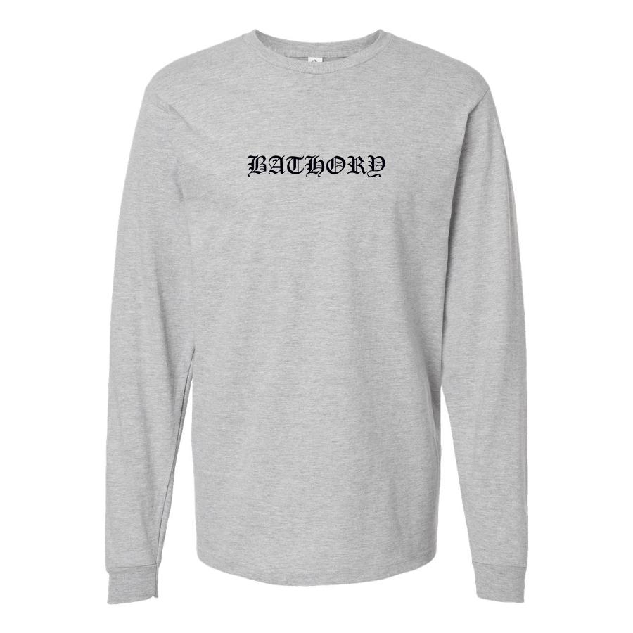 Men's Bathory Logo Cotton Long Sleeve T-Shirt