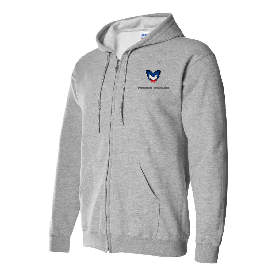 Men's Marussia Motors Logo Zipper Hoodie