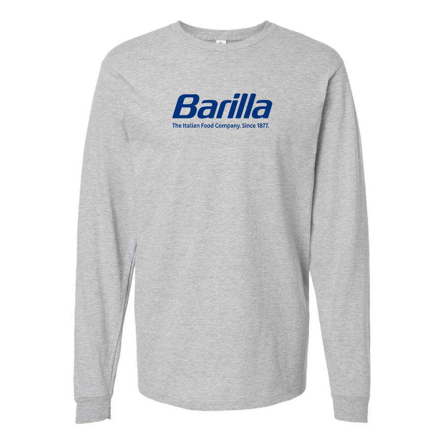 Men's Barilla Logo Cotton Long Sleeve T-Shirt