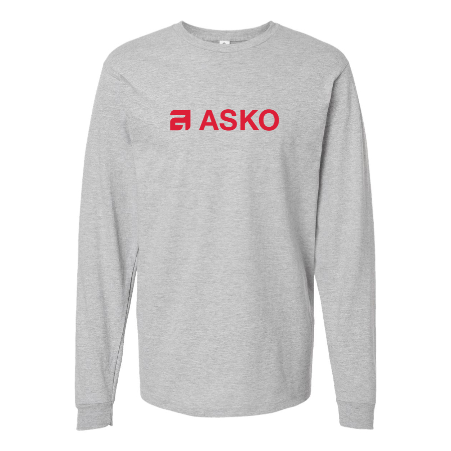 Men's Asko Logo Cotton Long Sleeve T-Shirt