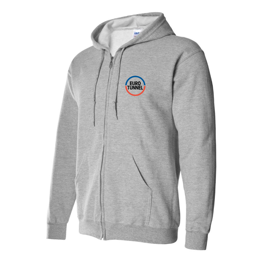 Men's   Eurotunnel   Logo Zipper Hoodie