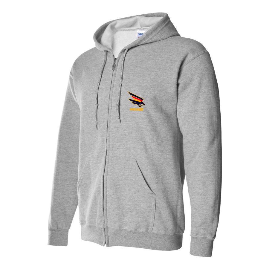 Men's Adelaide Crows  Logo Zipper Hoodie