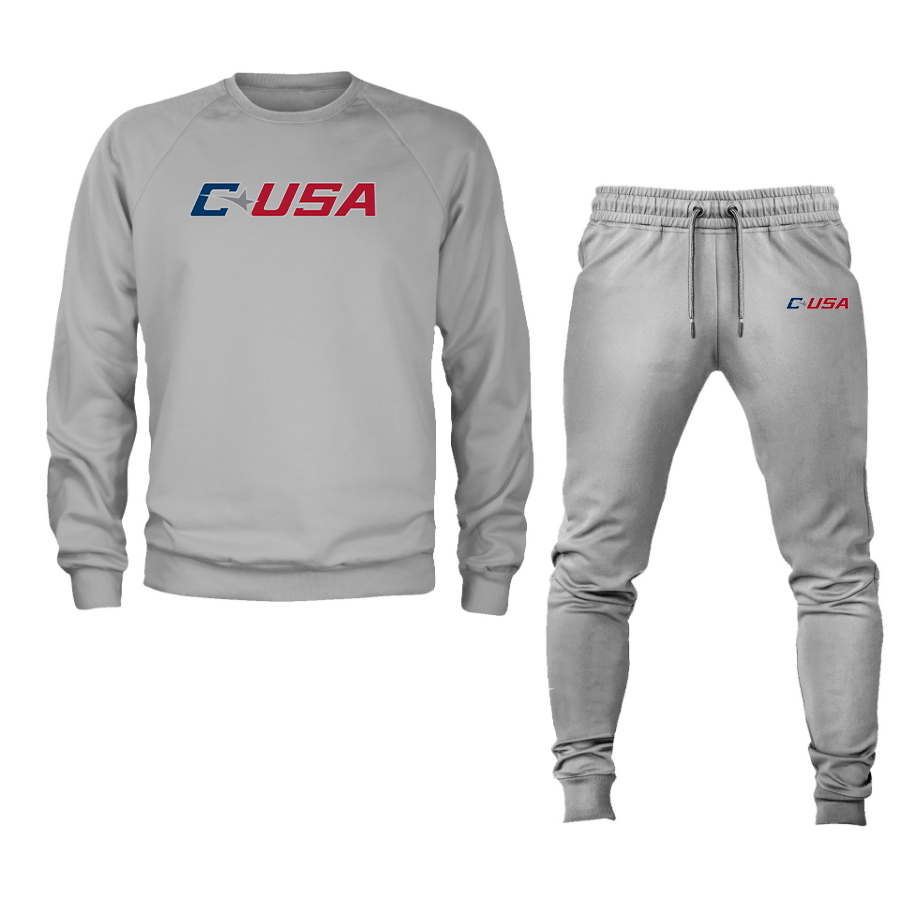 Men's   Conference USAl Crewneck Sweatshirt Joggers Suit